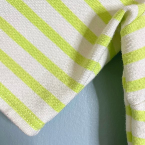 Juicy Couture Lime Green White Mini Dress Lace Up Tunic Size Small TShirt Dress - Picture 5 of 12